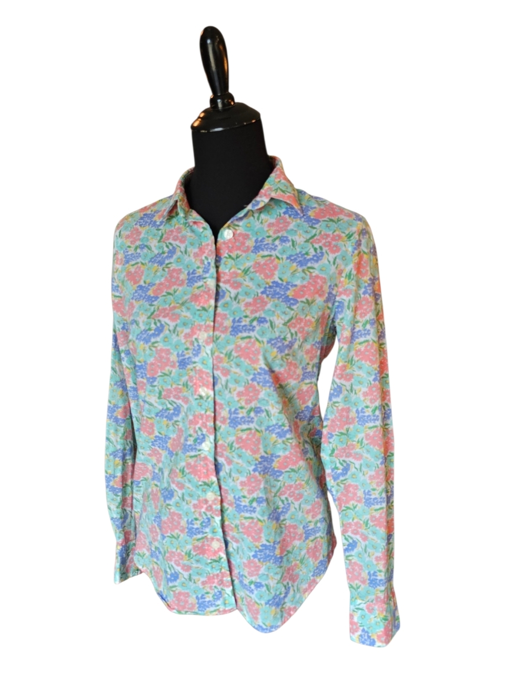 J.Crew The Perfect Shirt Floral Button Down Small Cotton Preppy Classic Spring